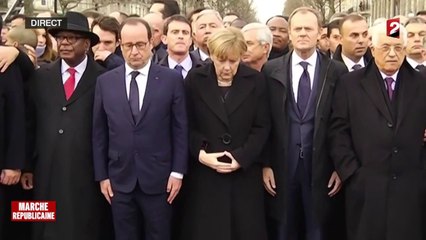 Les chefs d'Etat observent une minute de silence à la mémoire des victimes des attentats