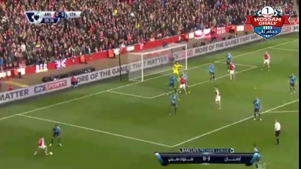 ارسنال 3×0 ستوك سيتي اهداف المباراه