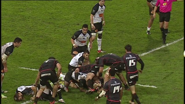 TOP14 - Toulouse-La Rochelle: Essai 1 Yann David (TLS) - J16 - Saison 2014/2015