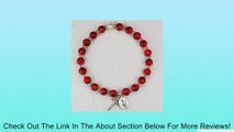 Adult Stretch Bracelet BR293C Red Venetian Miraculous Medal, Virgin Saint Mary, Immaculate Conception Medal Virgin Mary Rosary Bracelet Review