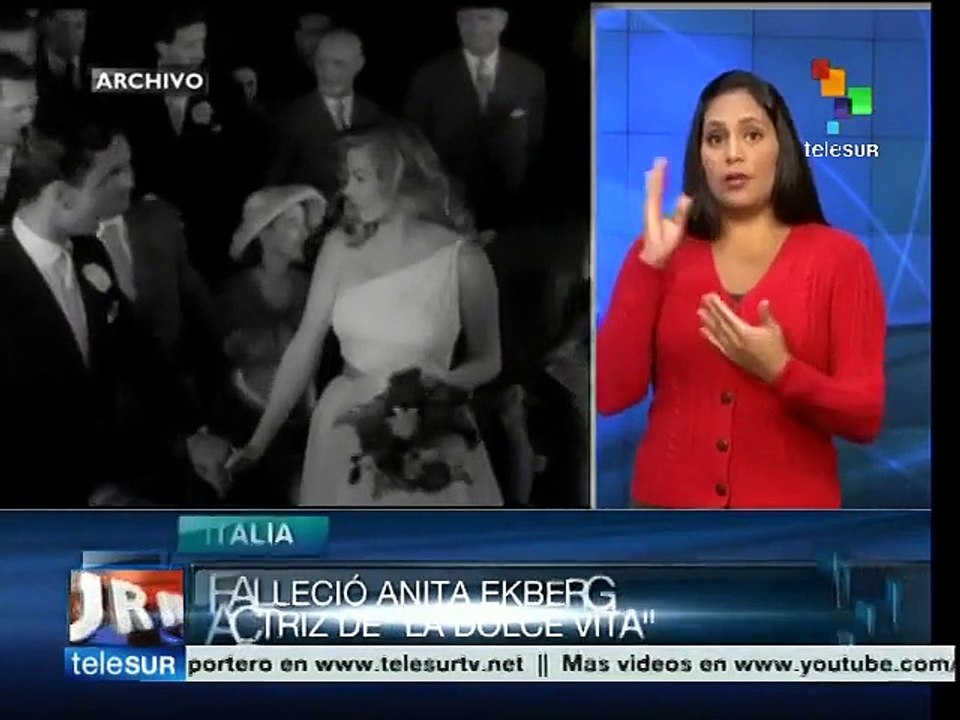 Muere Anita Eckberg, protagonista de "La Dolce vita"