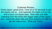 10 Yards - BambooMN Brand Bulk Non-Separating Zipper, with 12 Metal Pulls Review