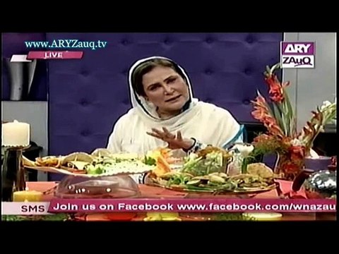 Naheed Ansari Show , ARY Zindagi - Karahi Fish & Masala Fish Recipe - 10th January 2015
