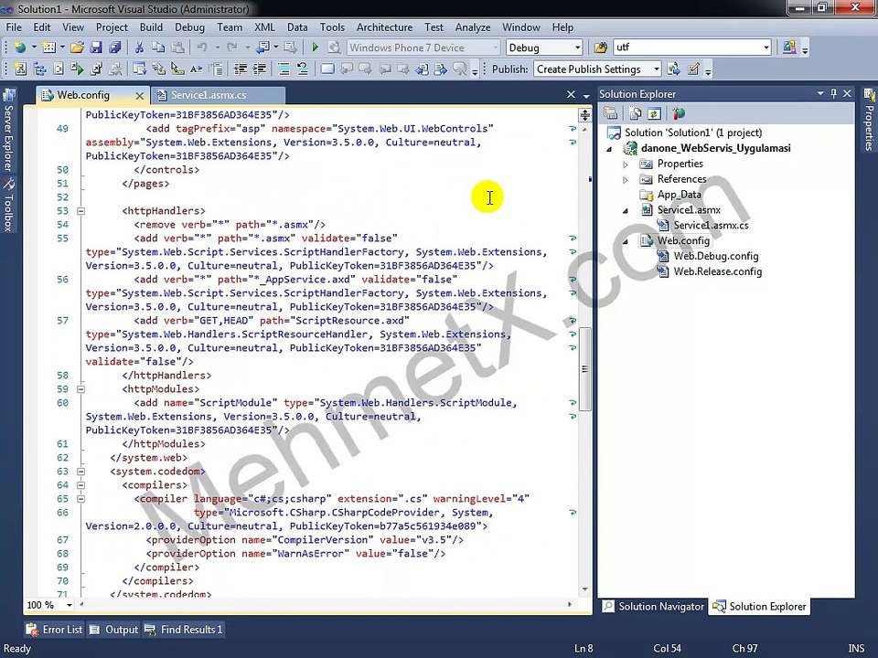 .NET - ASP.NET XML Web Service (Web Servis) Part 1 - Giriş