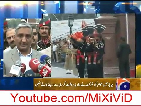Slap on India After Wagah Border Bomb Blast - Lieutenant General Naveed Zaman Core Commander