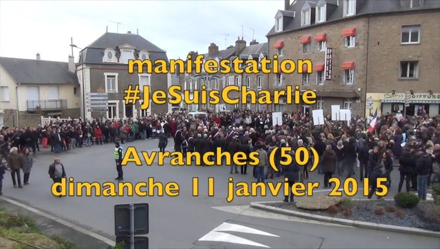 manifestation #JeSuisCharlie à Avranches - dimanche 11 janvier 2015