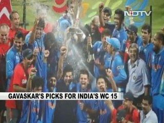 World Cup 2015- Sunil Gavaskar Picks His 15 For Team India