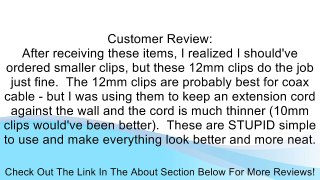100 Pcs 12mm Diameter Coax Cable Inserting Circle Nail Clips Review