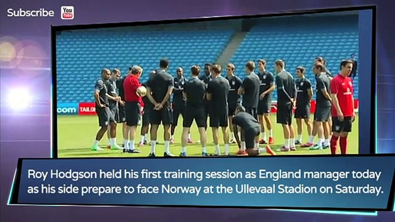 May 24 - Hodgson holds first England training session