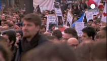 راهپیمایی عظیم مردم پاریس در دفاع از آزادی بیان