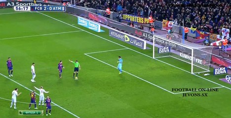 Барселона - Атлетико 2:1 Манджукич