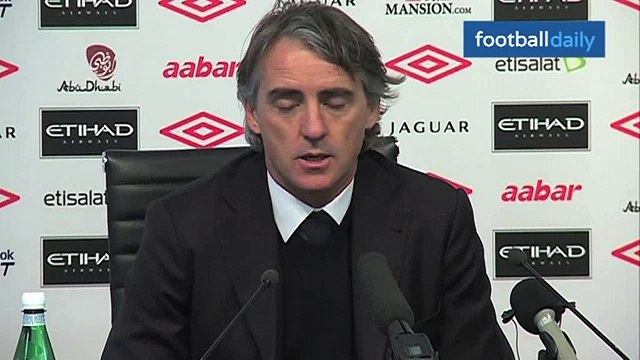 Roberto Mancini v Sir Alex Ferguson - Furious touchline row - Mancini reacts to 'fight'