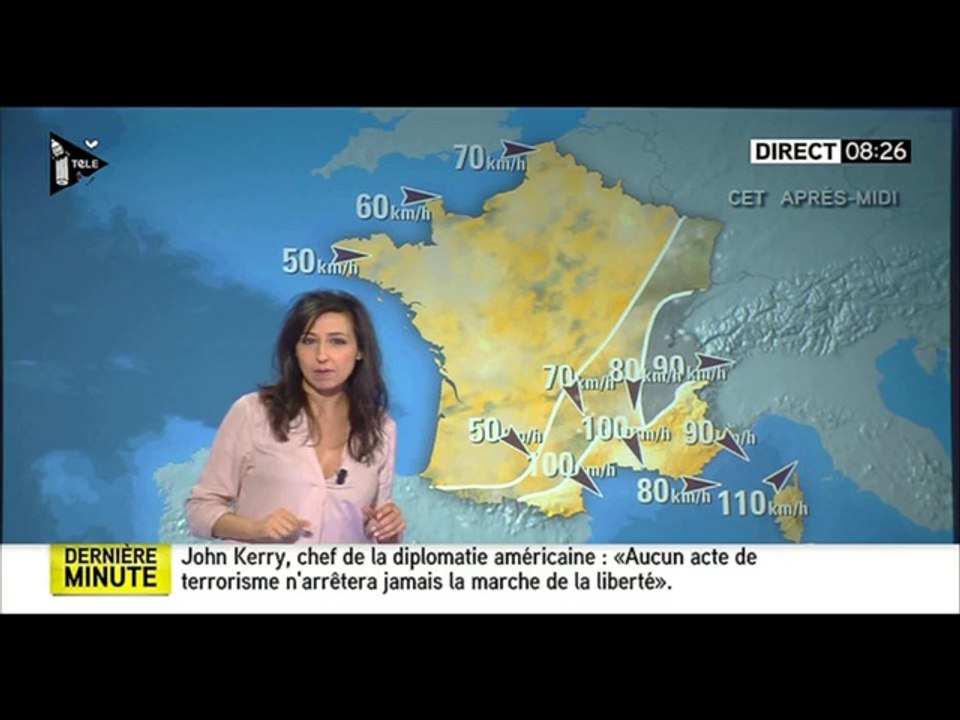 2015 01 11 - MARLENE DURET - ITELE - LA METEO