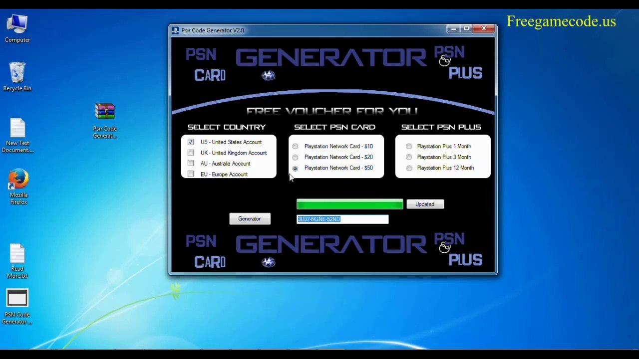 (50$ Codes) Psn Card Code Generator(2015 Direct Install) BEST "Psn Card Code Generator"