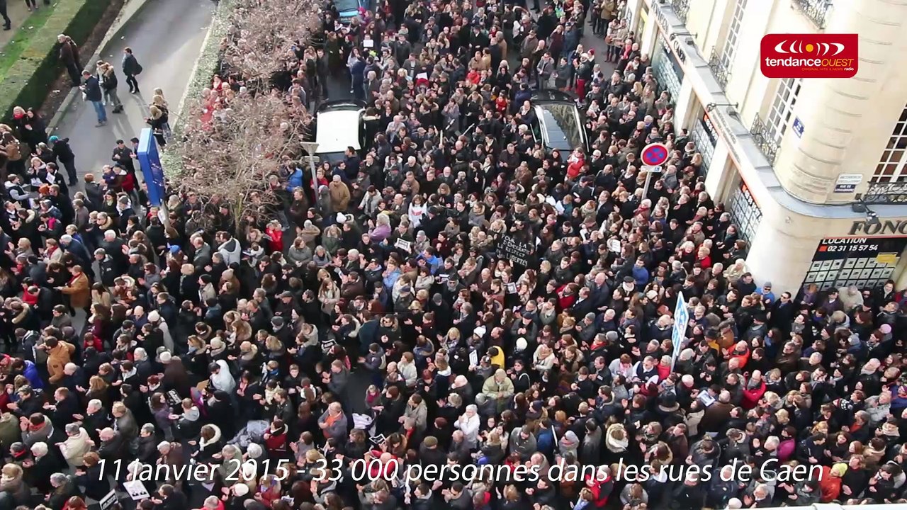 11 janvier 2015 - 33000 personnes dans les rues de Caen