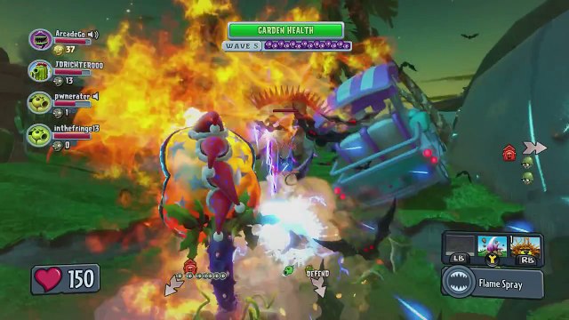 Plants vs Zombies Garden Warfare Gameplay - Christmas Festive Fire Chomper