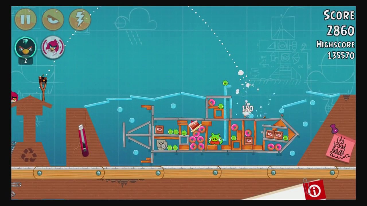 Angry Birds Birdday Level 30-10 Walkthrough 3 Stars