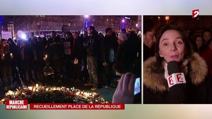 Marche républicaine : le rassemblement se poursuit place de la République