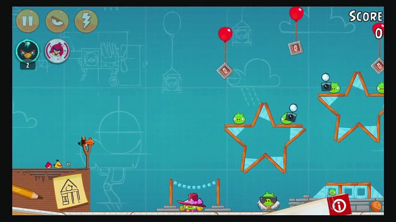 Angry Birds Birdday Level 30-12 Walkthrough 3 Stars