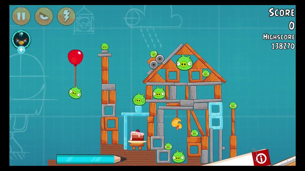 Angry Birds Birdday Level 30-16 Walkthrough 3 Stars