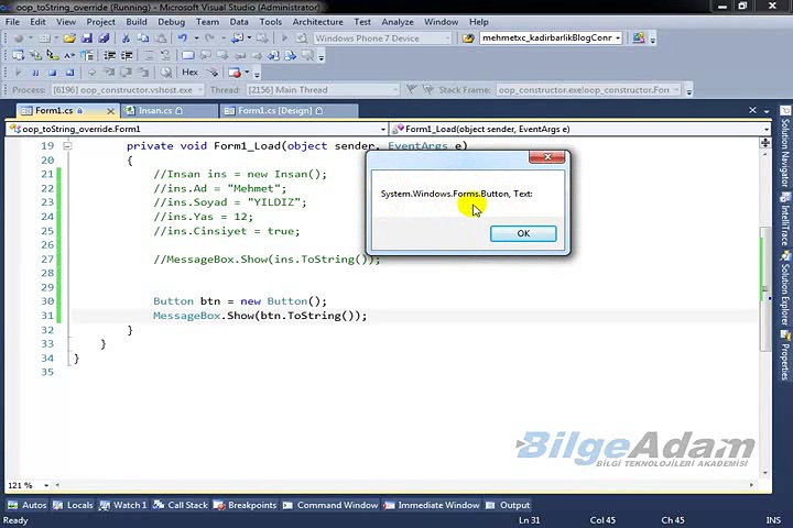 C# Videoları (Eğitim Seti 3)