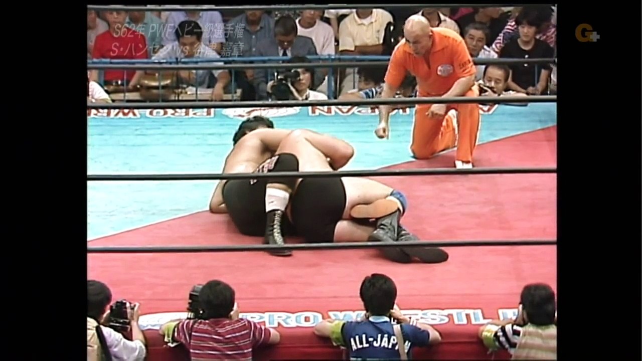 AJPW Stan Hansen Vs. Yoshiaki Yatsu {PWF Heavyweight Championship} (7/19/87) 720p HD
