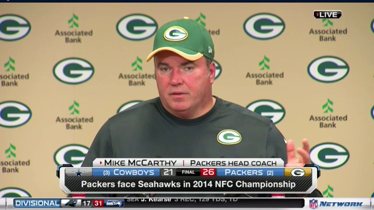 Mike McCarthy Postgame after win against Cowboys in '15 Playoffs