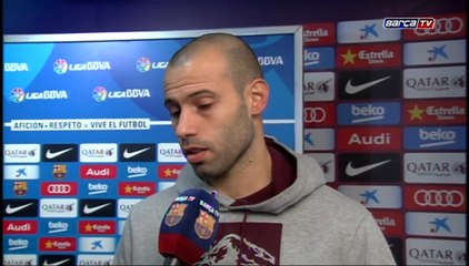 Mascherano: "Este partido tiene que ser un punto de inflexión"