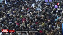 Plus de 300 000 personnes dans les rues de Lyon