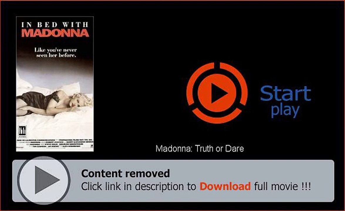 Madonna: Truth or Dare DVD Online Streaming