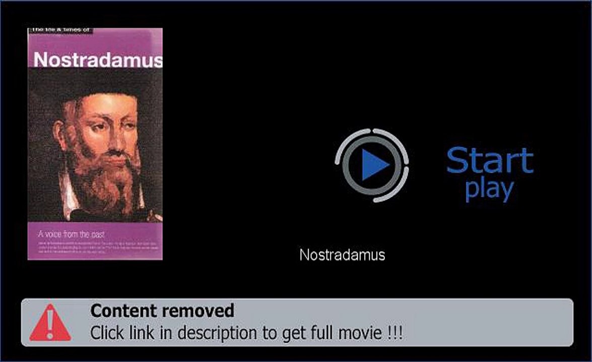 Play Nostradamus Movie Download Now