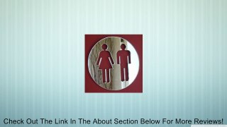 Male and Female Cut-Out Toilet Sign Mirrors - 12 cm Diameter Review