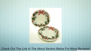 Holiday Garden Salad Plates 9.25 IN, Set of 4 Review