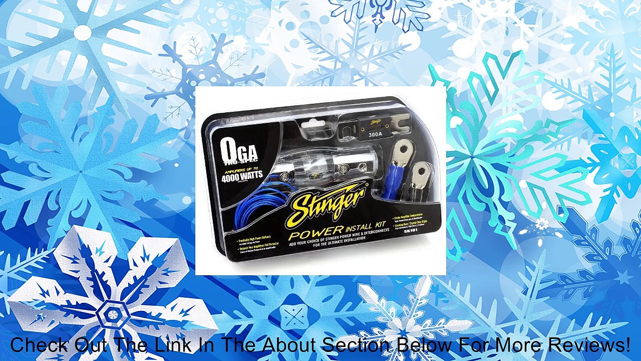 Stinger SK101 4000-Watt 1/0-Gauge Car Audio Amplifier Accessory Kit Review