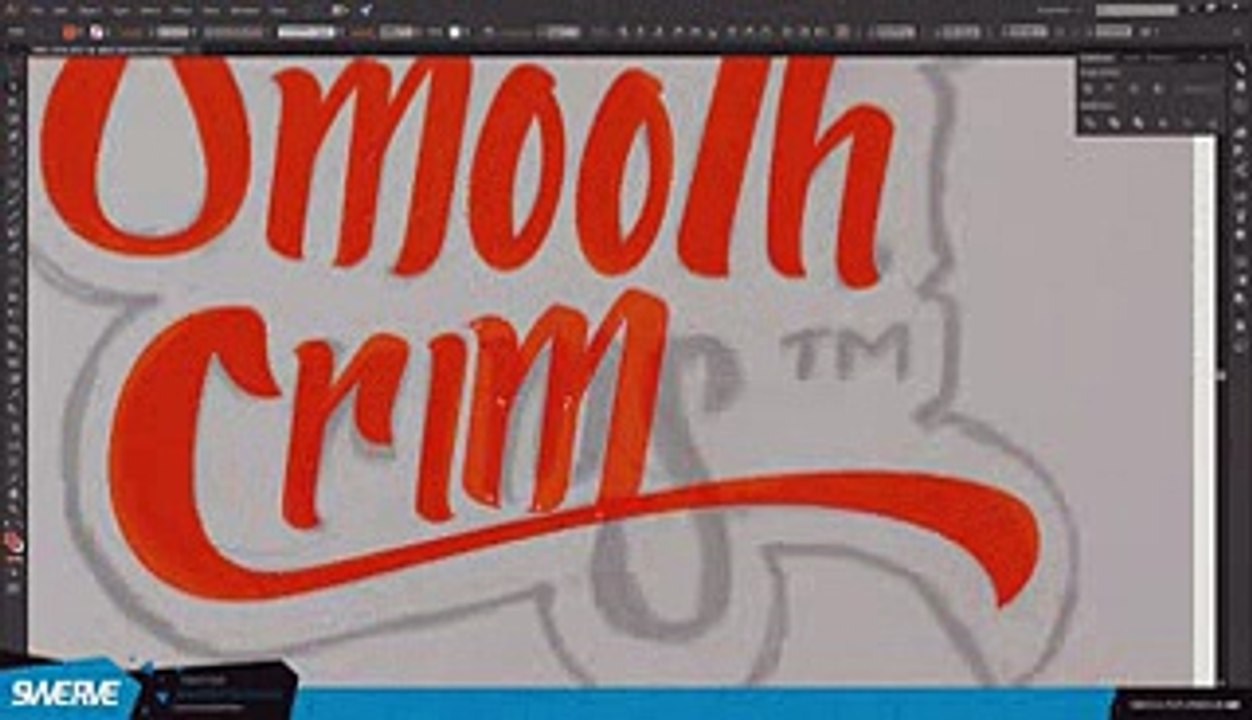 Speedart    Smooth Crims  Logo Design Illustration