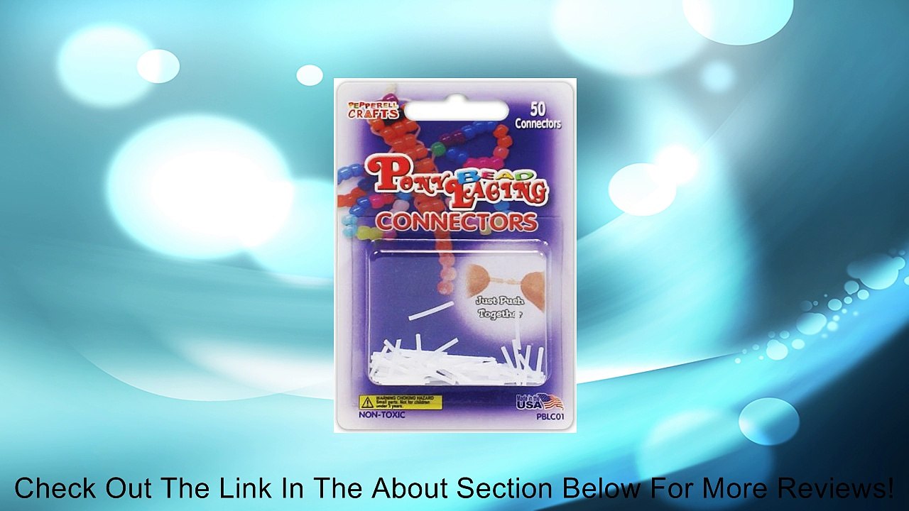 Pepperell Pony Bead Lacing Connectors, 50 Per Package Review