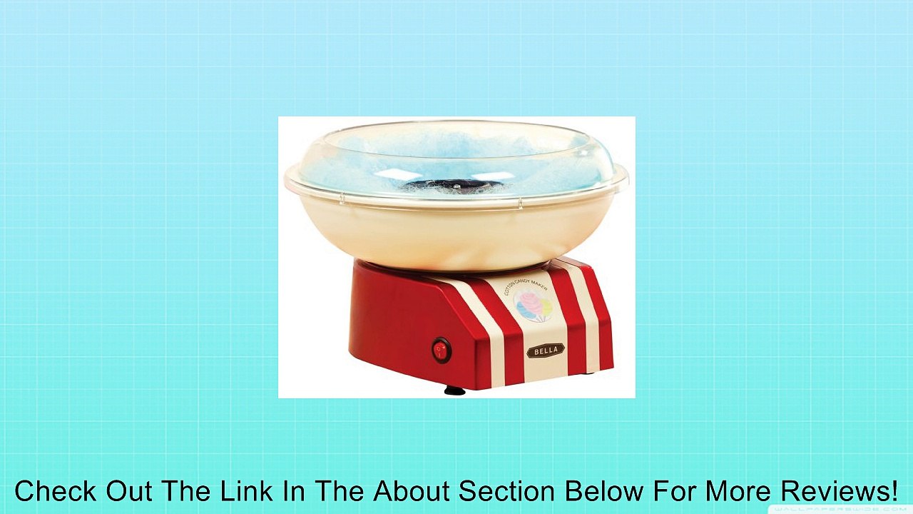 BELLA 13572 Cotton Candy Maker, Red and White Review