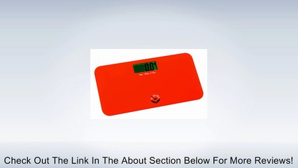 NewlineNY Step-On Mini Travel Bathroom Digital Scale - Red Orange Review
