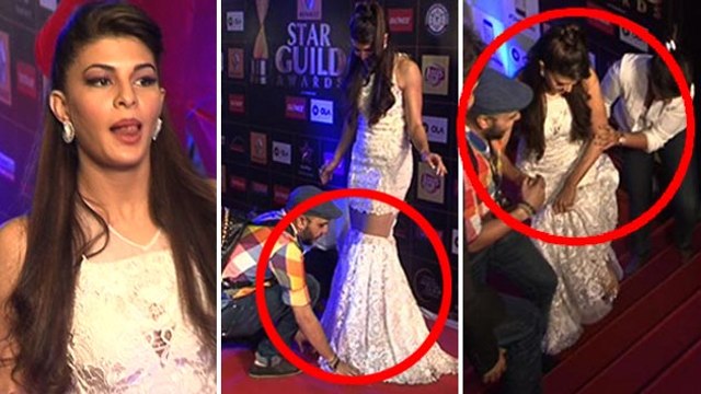Jacqueline Fernandez STUMBLES At The Red Carpet