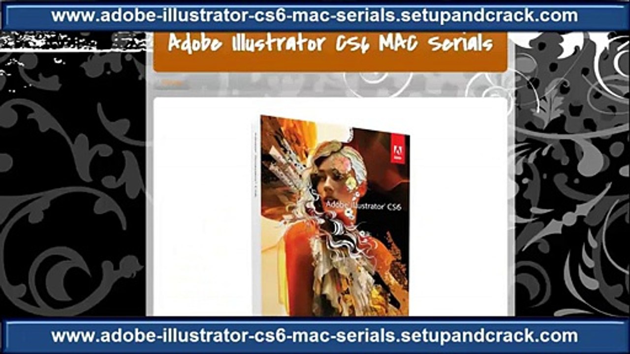 Adobe Illustrator CS6 MAC + Serials