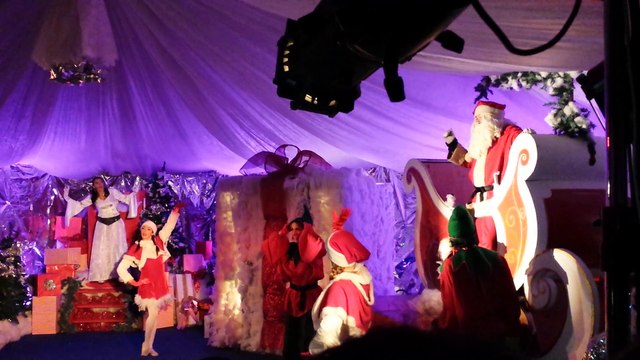 Diego Casale nei panni di Babbo Natale al Magico Paese di Natale. Govone