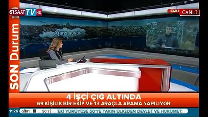 Trabzon'da çığ felaketi son durum (12.01.2015)