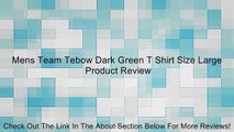 Mens Team Tebow Dark Green T Shirt Size Large Review