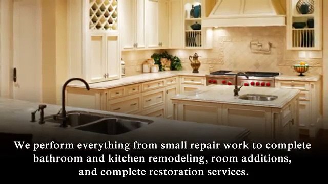 Dunn-Wright Remodeling offers a wide variety of services for all of your home improvement needs. We perform everything from small repair work to complete bathroom and kitchen Remodeling, room additions, and complete restoration services. Our expertise ext