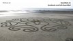 Un robot programmé pour faire des dessins géants sur le sable : Beachbot