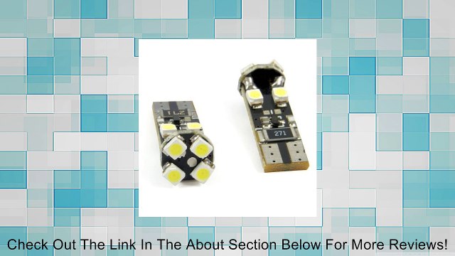T10 501 8 SMD LED LIGHT BULB 2 PCS SIDE INDICATOR MAP NUMBER PLATE INTERIOR LAMP Review