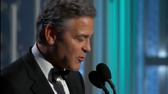 George Clooney touching speech during Golden Globes : Je Suis Charlie