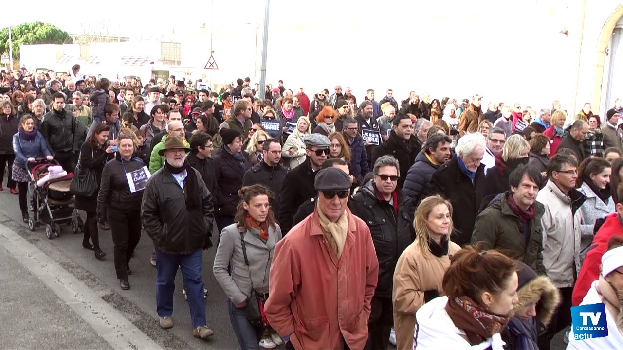 Historique ! 20 000 personnes ont défilé ce dimanche à Carcassonne pour Charlie et pour la Liberté.