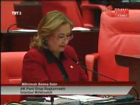 Demokrat Parti Türk halkının eşsiz sevgisine mazhar olmuş, tarih sayfasına adını altın harflerle yazdırmıştır - Grup Başkan Vekili Mihrimah Belma SATIR