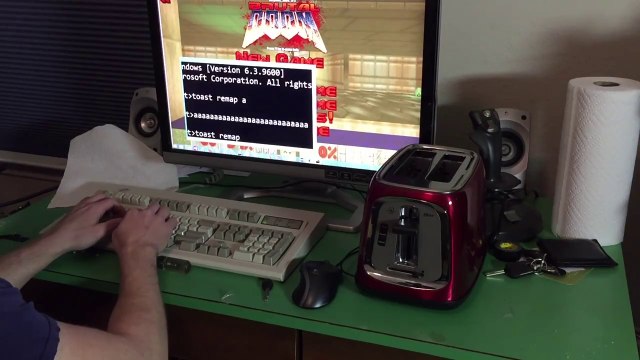 Grille-pain pour jouer à Doom